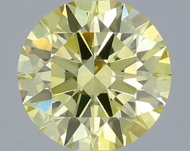 0.33ct Round Lab Grown Diamond (Colour Fancy Yellow, Clarity VVS1, Cut EX, IGI Certified) - Diamond Lab Boutique