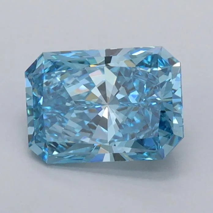 1.00ct Radiant Lab Grown Diamond (Colour Fancy Vivid Blue, Clarity VVS2, IGI Certified)