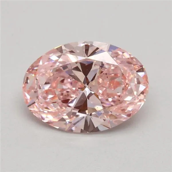 1.02ct Oval Lab Grown Diamond (Colour Fancy Pink, Clarity VS2, IGI Certified)