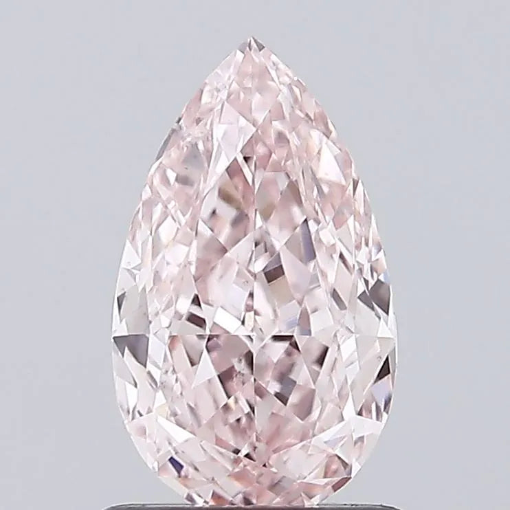 1.18ct Pear Lab Grown Diamond (Colour Fancy Intense Pink, Clarity VS2, IGI Certified)