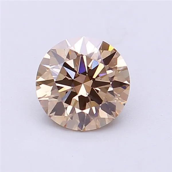 1.19ct Round Lab Grown Diamond (Colour Fancy Brown, Clarity VVS2, Cut ID, IGI Certified) - Diamond Lab Boutique
