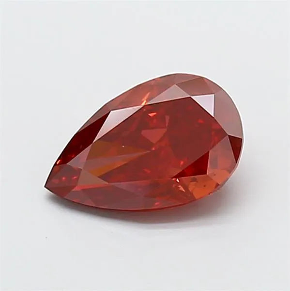 1.50ct Pear Lab Grown Diamond (Colour Fancy Vivid Red, Clarity VS2, IGI Certified)