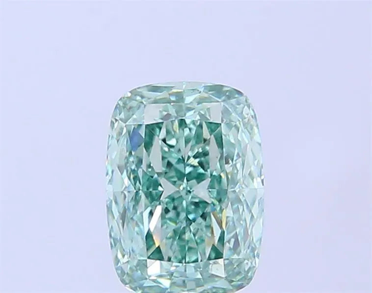 1.74ct Cushion modified Lab Grown Diamond (Colour Fancy Vivid Green, Clarity VVS2, IGI Certified)