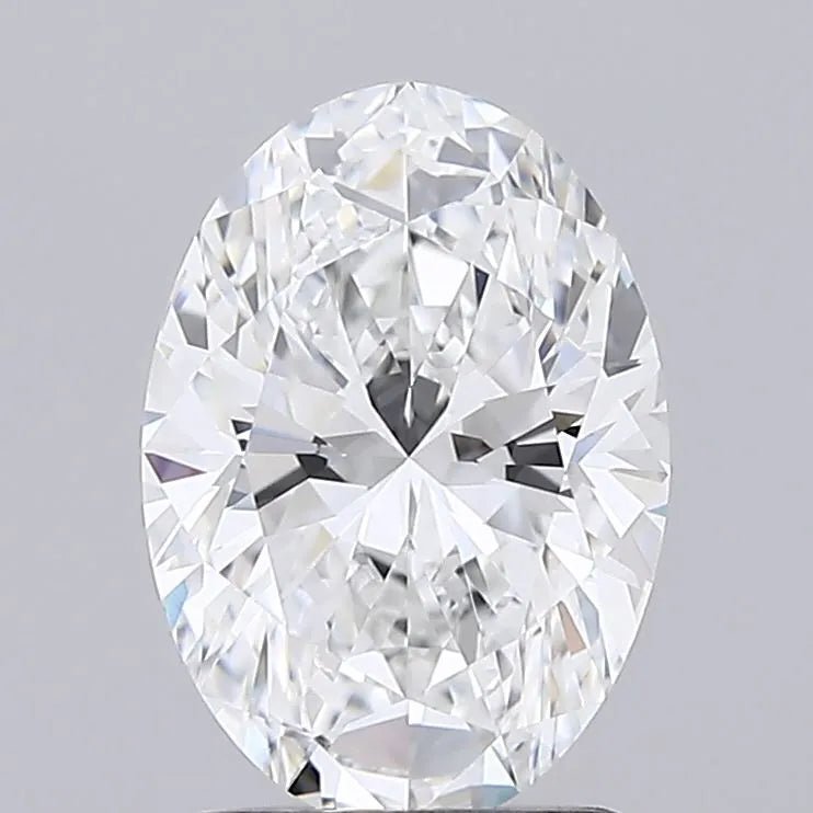 1.85ct Oval Lab Grown Diamond (Colour D, Clarity VVS1, IGI Certified) - Diamond Lab Boutique