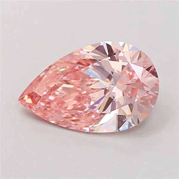 2.00ct Pear Lab Grown Diamond (Colour Fancy Intense Pink, Clarity VS2, IGI Certified) - Diamond Lab Boutique