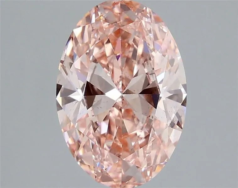 2.01ct Oval Lab Grown Diamond (Colour Fancy Vivid Pink, Clarity VS2, IGI Certified) - Diamond Lab Boutique