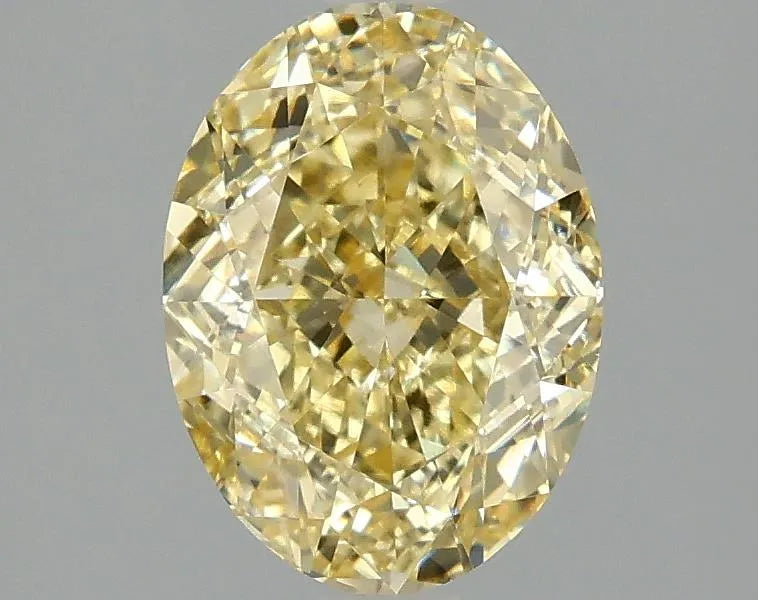 2.02ct Oval Lab Grown Diamond (Colour Fancy Vivid Yellow, Clarity VVS2, IGI Certified)