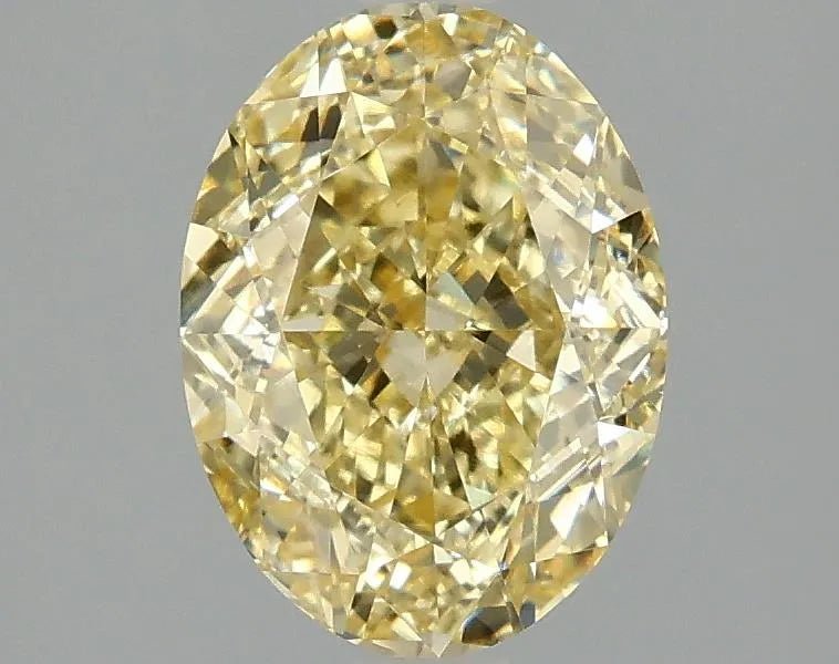 2.02ct Oval Lab Grown Diamond (Colour Fancy Vivid Yellow, Clarity VVS2, IGI Certified) - Diamond Lab Boutique