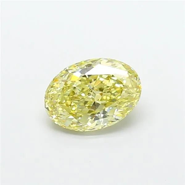 2.03ct Oval Lab Grown Diamond (Colour Fancy Intense Yellow, Clarity VS2, IGI Certified) - Diamond Lab Boutique