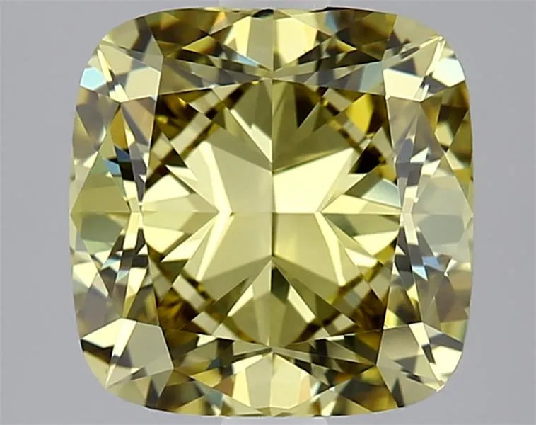2.06ct Cushion brilliant Lab Grown Diamond (Colour Fancy Intense Yellow, Clarity IF, IGI Certified)