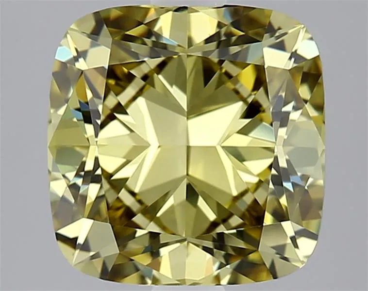 2.06ct Cushion brilliant Lab Grown Diamond (Colour Fancy Intense Yellow, Clarity IF, IGI Certified) - Diamond Lab Boutique