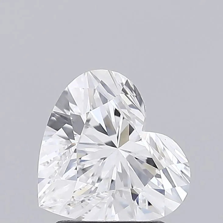 2.06ct Heart Lab Grown Diamond (Colour D, Clarity VVS2, IGI Certified)