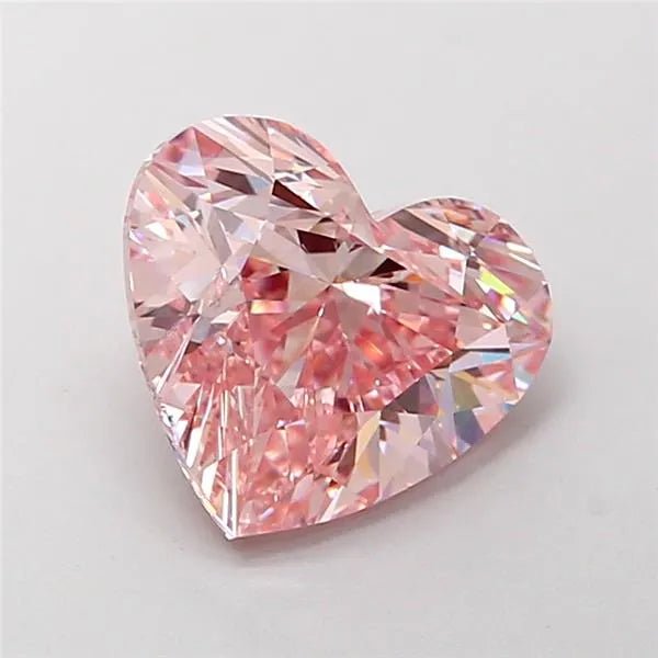 2.50ct Heart Lab Grown Diamond (Colour Fancy Intense Pink, Clarity VS1, IGI Certified) - Diamond Lab Boutique