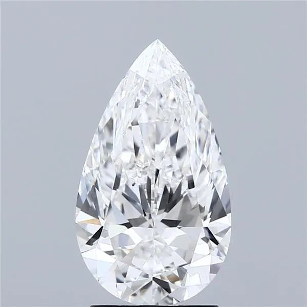 2.50ct Pear Lab Grown Diamond (Colour D, Clarity VVS2, IGI Certified) - Diamond Lab Boutique