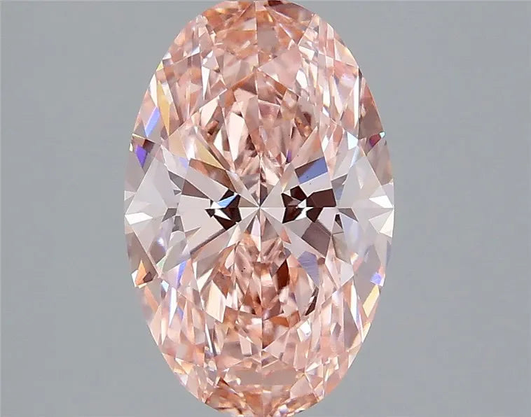 2.51ct Oval Lab Grown Diamond (Colour Fancy Vivid Pink, Clarity VS1, IGI Certified)