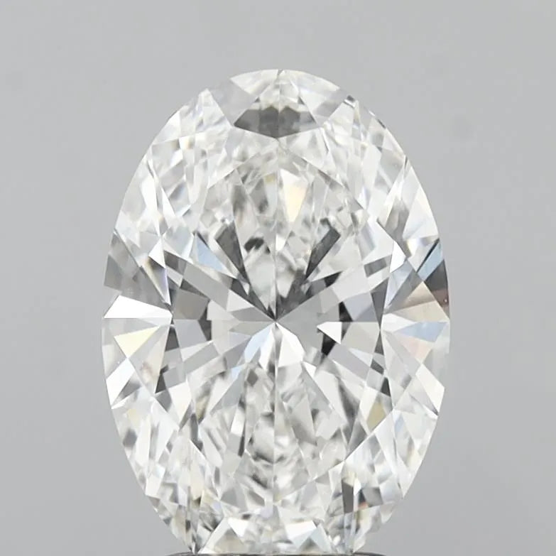 2.53ct Oval Lab Grown Diamond (Colour F, Clarity VVS2, IGI Certified)