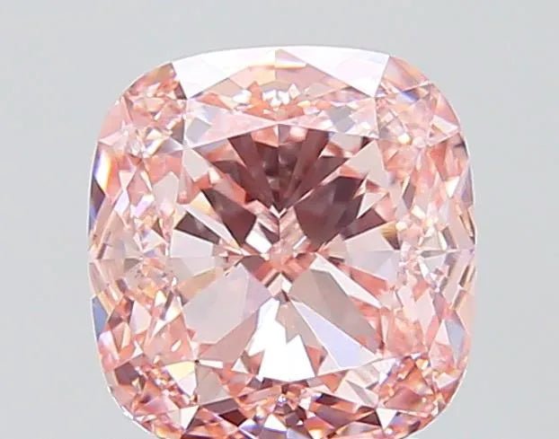 3.02ct Cushion modified Lab Grown Diamond (Colour Fancy Intense Pink, Clarity VS2, IGI Certified) - Diamond Lab Boutique