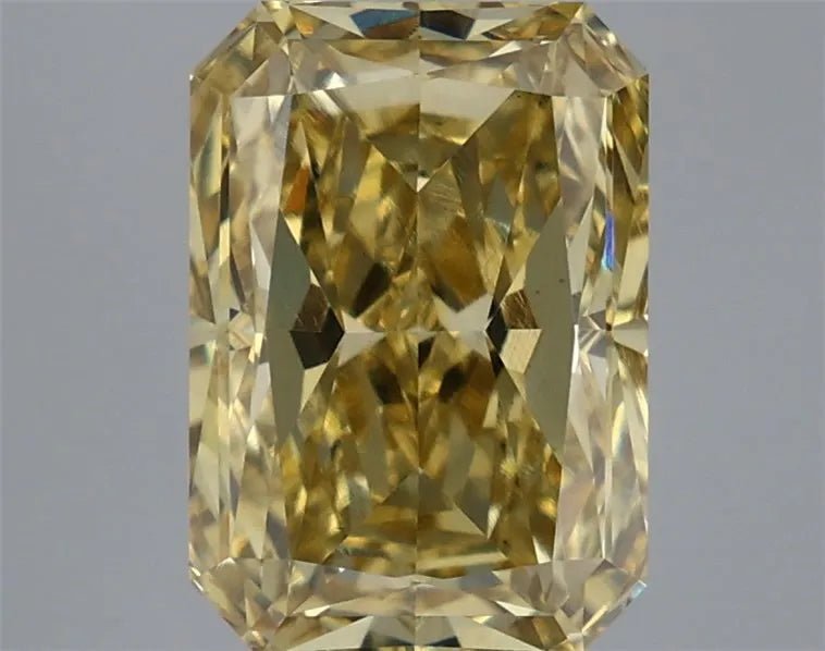 4.00ct Radiant Lab Grown Diamond (Colour Fancy Intense Yellow, Clarity VS1, IGI Certified) - Diamond Lab Boutique