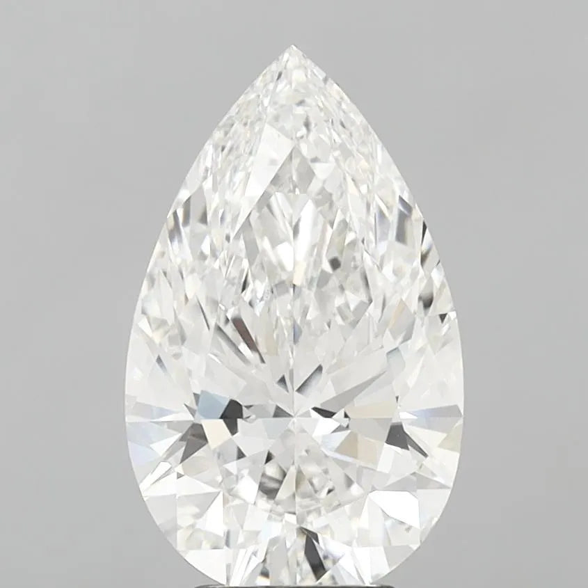 4.08ct Pear Lab Grown Diamond (Colour F, Clarity VVS2, IGI Certified)