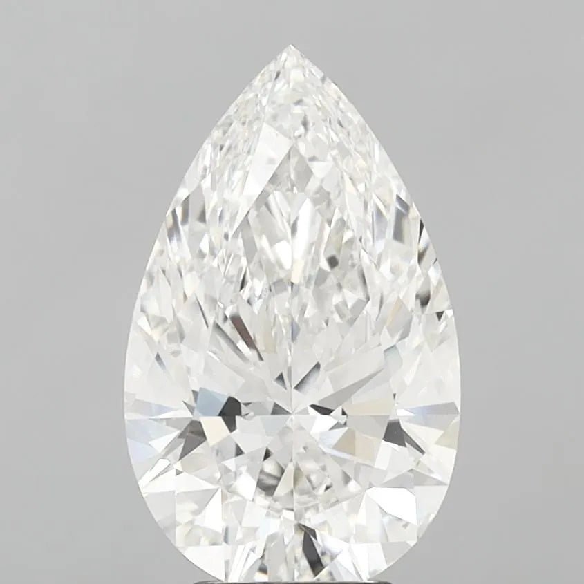 4.08ct Pear Lab Grown Diamond (Colour F, Clarity VVS2, IGI Certified) - Diamond Lab Boutique