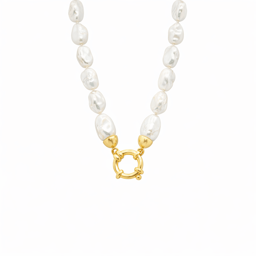 9ct Yellow Gold Keshi Pearl Strand Necklace – 50cm - Diamond Lab Boutique
