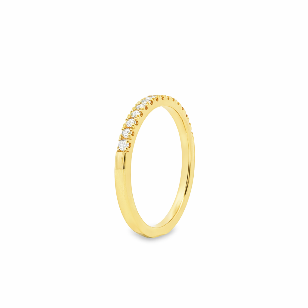 9ct Yellow Gold Lab Grown Diamond Wedding Band – 0.20ct TDW