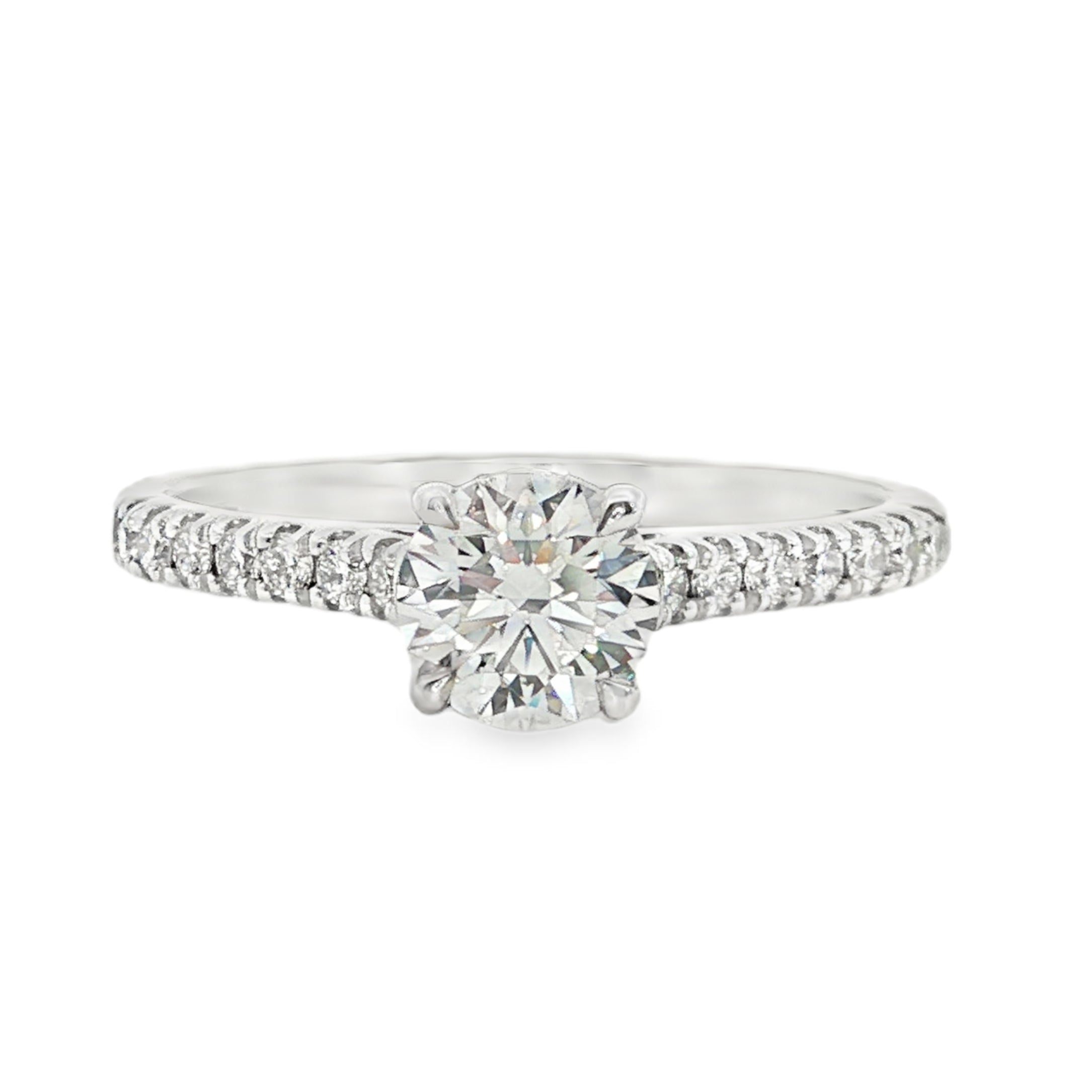 0.92ct Round Lab-Grown Diamond Engagement Ring in 9ct White Gold
