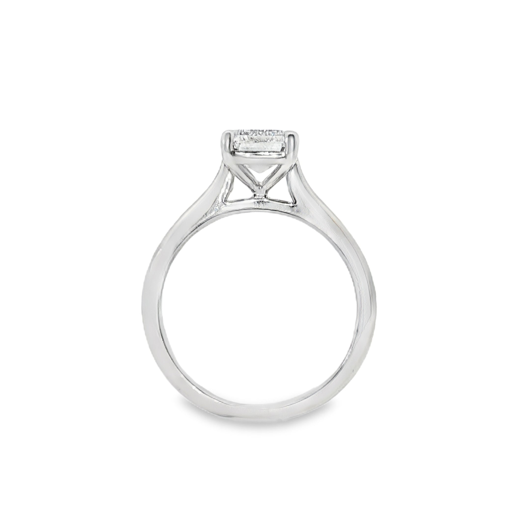 2.05ct Emerald-Cut Lab-Grown Diamond Solitaire Engagement Ring in Platinum