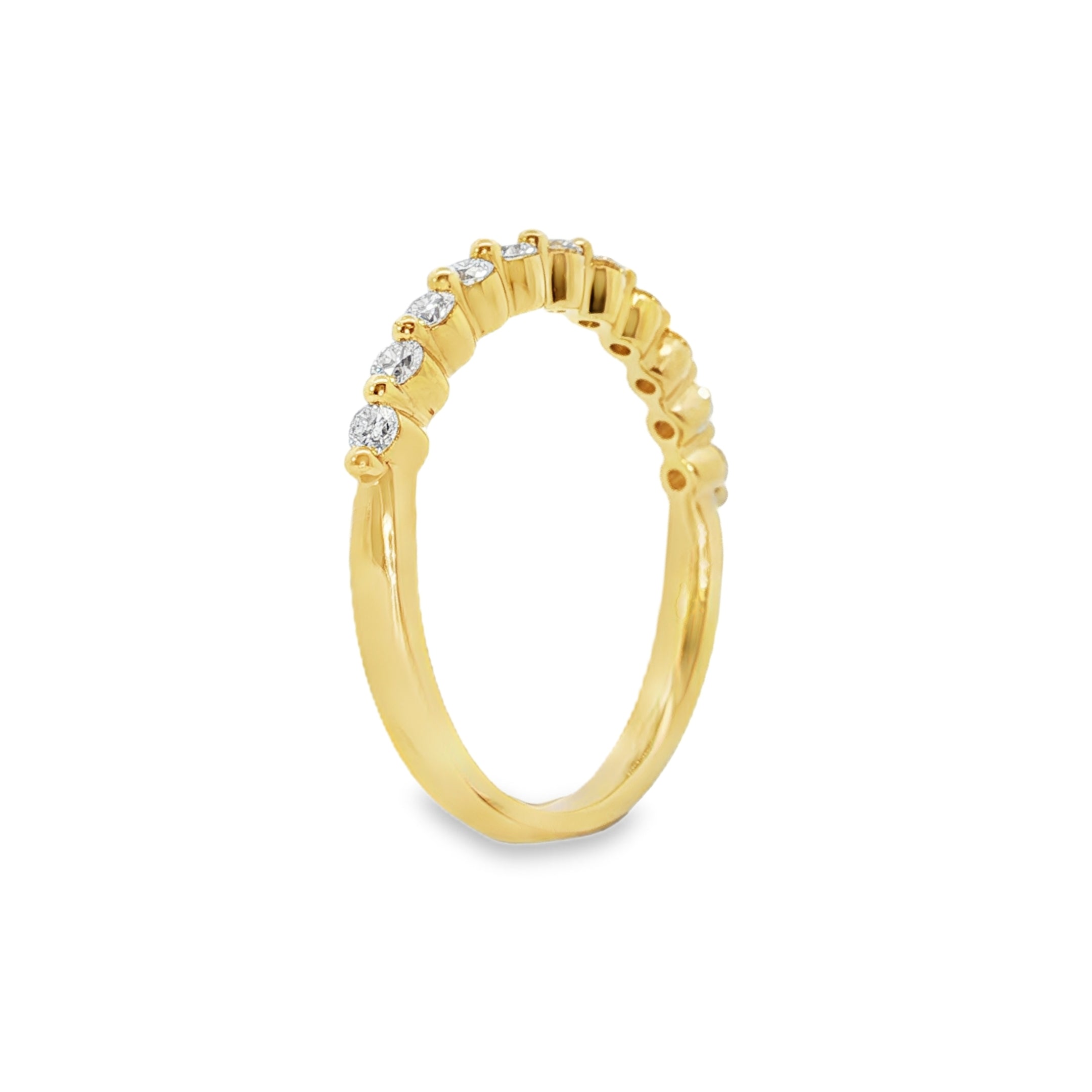 Round Brilliant Lab-Grown Diamond Eternity Band in 18ct Yellow Gold