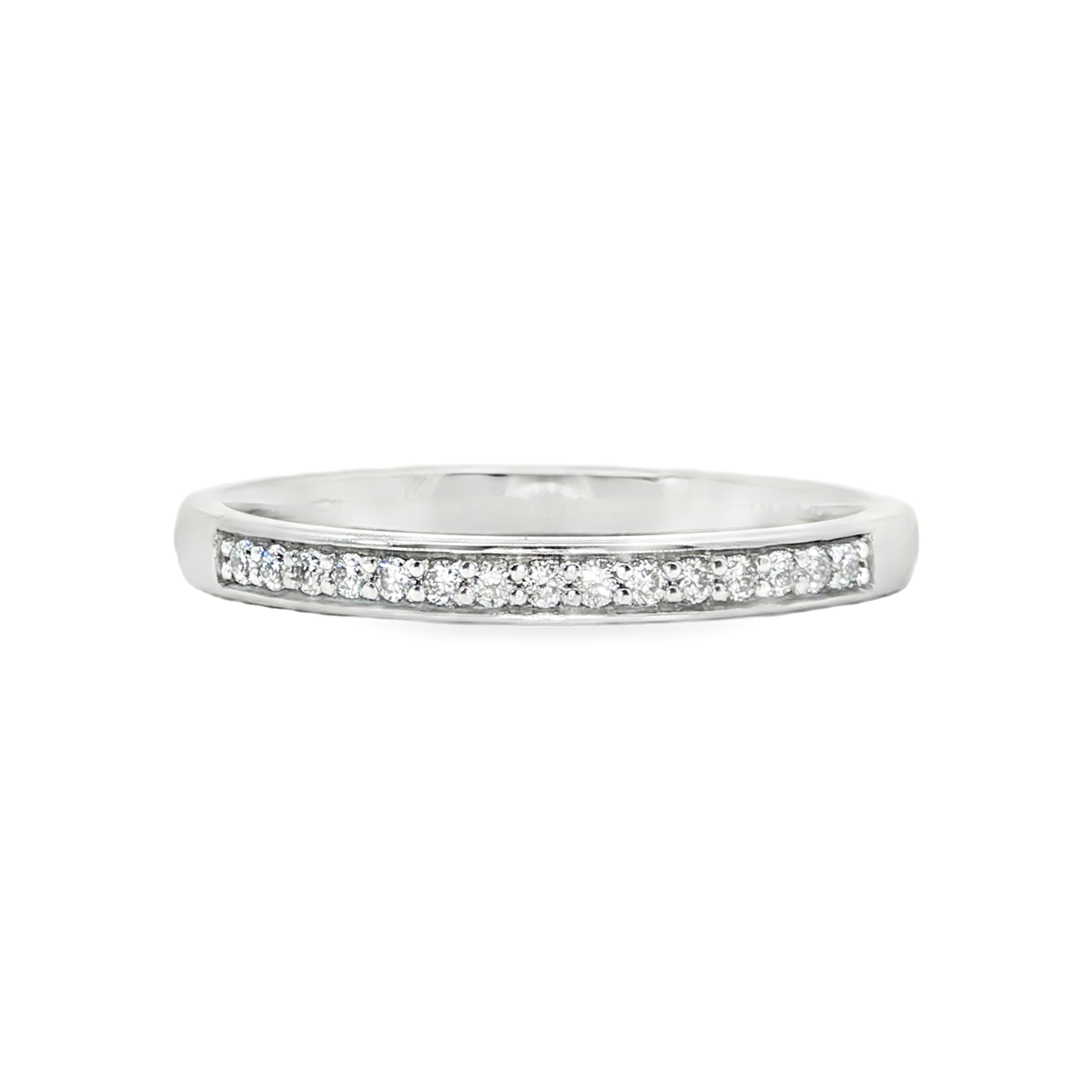 0.10ct Lab-Grown Diamond Band in 9ct White Gold