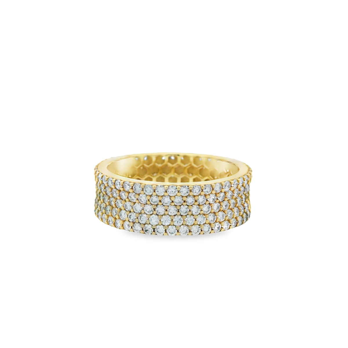 Alaria ready to wear lab grown diamond pave band