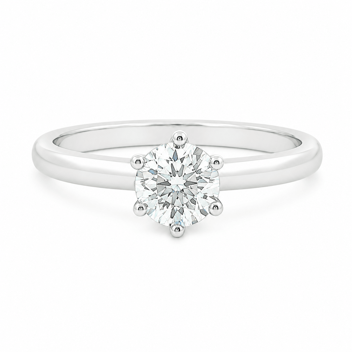 Nora ready to wear lab grown diamond solitaire engagement ring