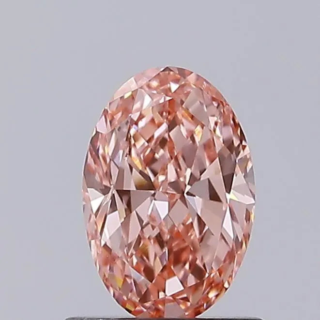 1.00ct Oval Lab Grown Diamond (Colour Fancy Vivid Pink, Clarity VS1, IGI Certified)