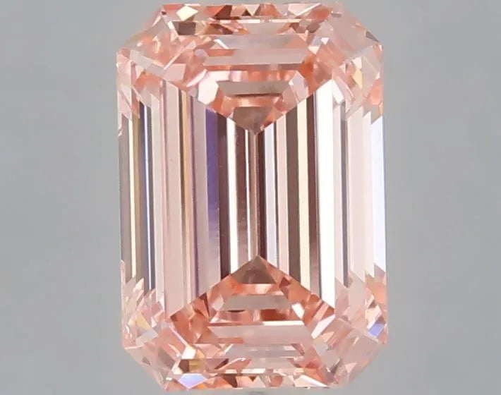 1.09ct Emerald Lab Grown Diamond (Colour Fancy Intense Pink, Clarity VS1, IGI Certified)