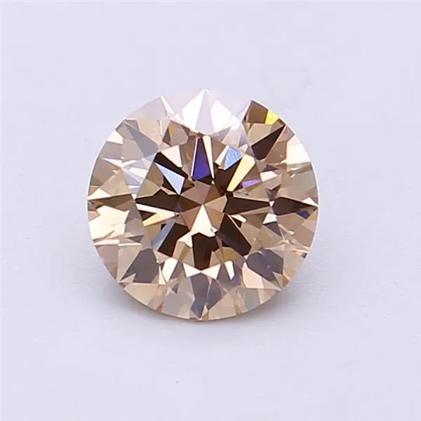 1.19ct Round Lab Grown Diamond (Colour Fancy Brown, Clarity VVS2, Cut ID, IGI Certified)