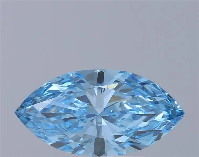 1.40ct Marquise Lab Grown Diamond (Colour Fancy Vivid Blue, Clarity VS1, IGI Certified)