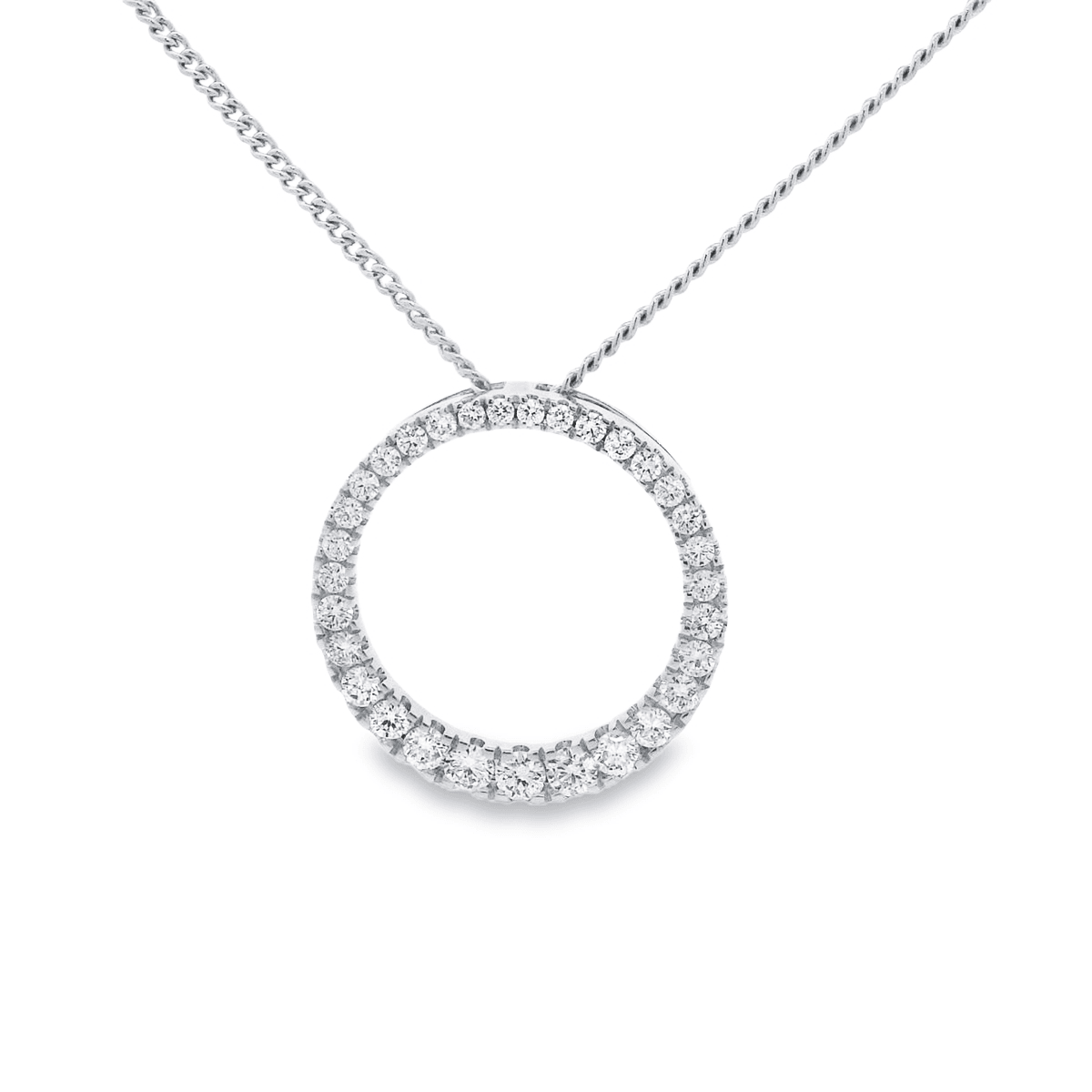 9ct Yellow Gold 0.50ct Pear Cut Bezel Set Diamond Pendant