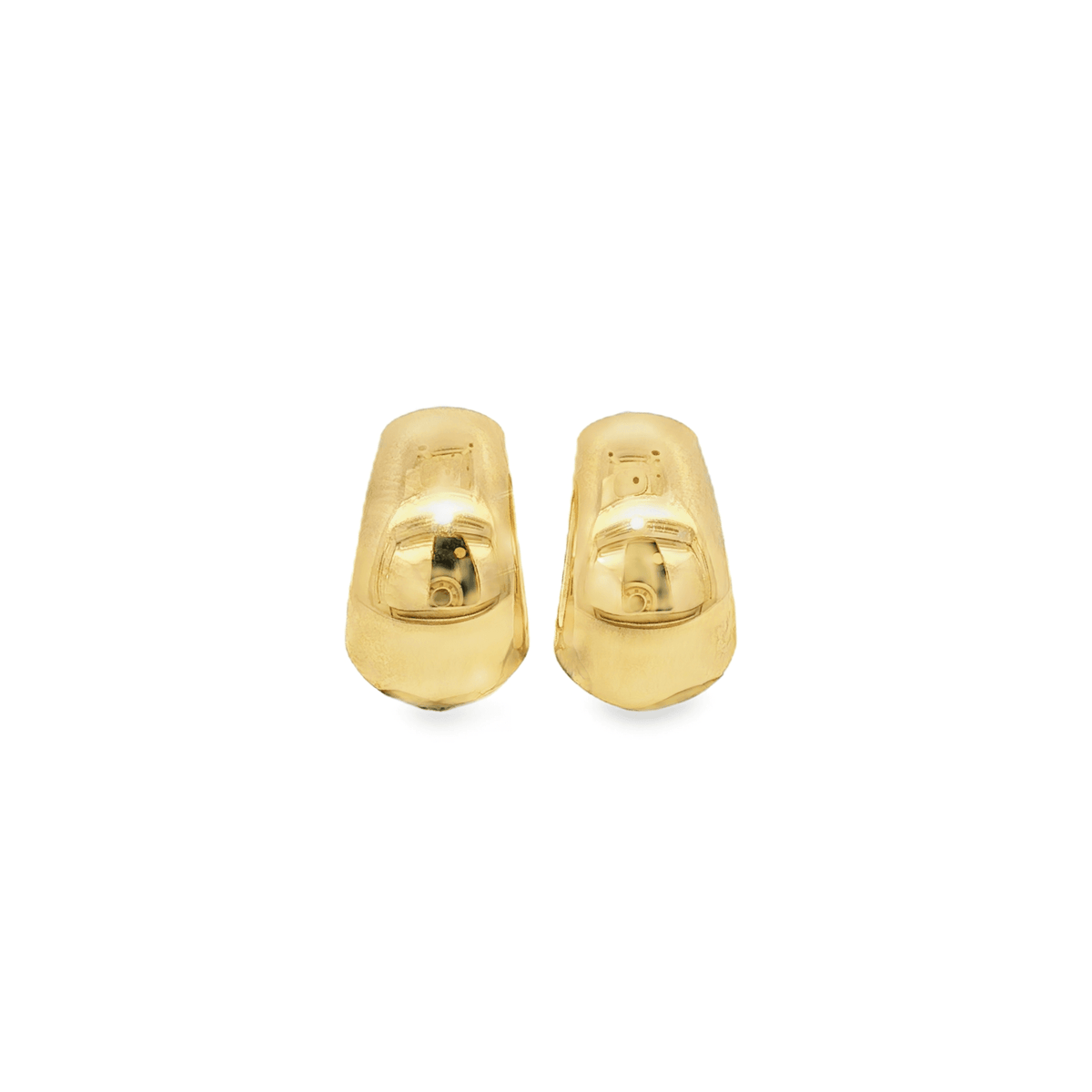 9ct Yellow Gold Wide Hoop Earrings