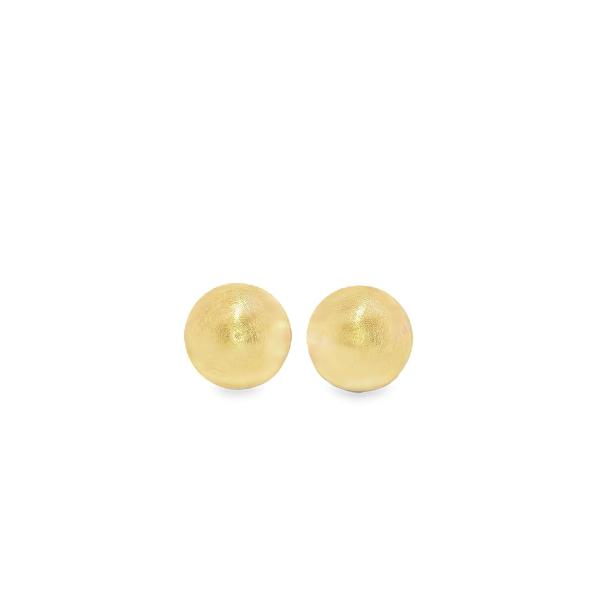 9ct Yellow Gold 8mm Ball Stud Earrings