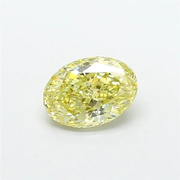 2.03ct Oval Lab Grown Diamond (Colour Fancy Intense Yellow, Clarity VS2, IGI Certified)