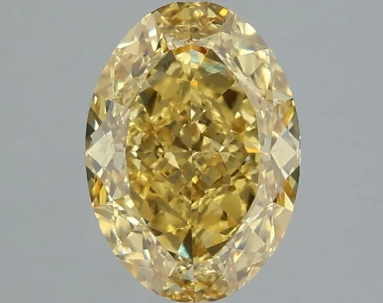 2.56ct Oval Lab Grown Diamond (Colour Fancy Vivid Yellow, Clarity VS2, IGI Certified)
