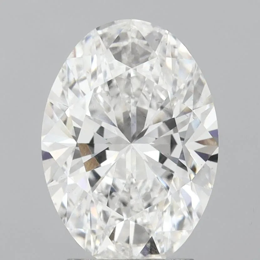3.15ct Oval Lab Grown Diamond (Colour E, Clarity VS2, IGI Certified)