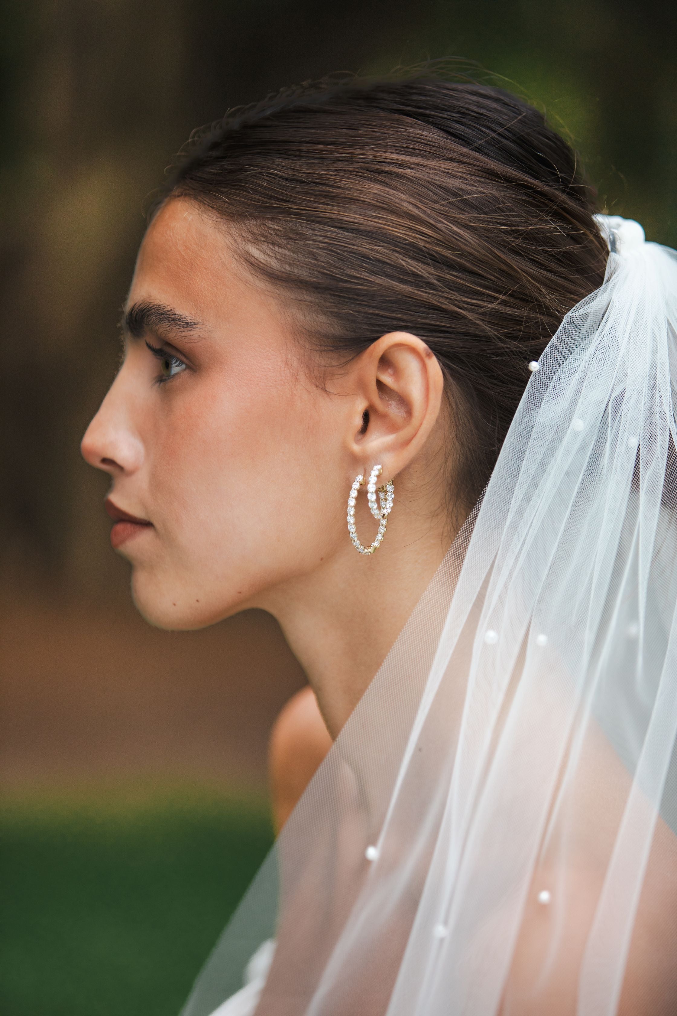 9ct White Gold Inside/Outside Lab Grown Diamond Hoop Earrings – 3.50ct TDW