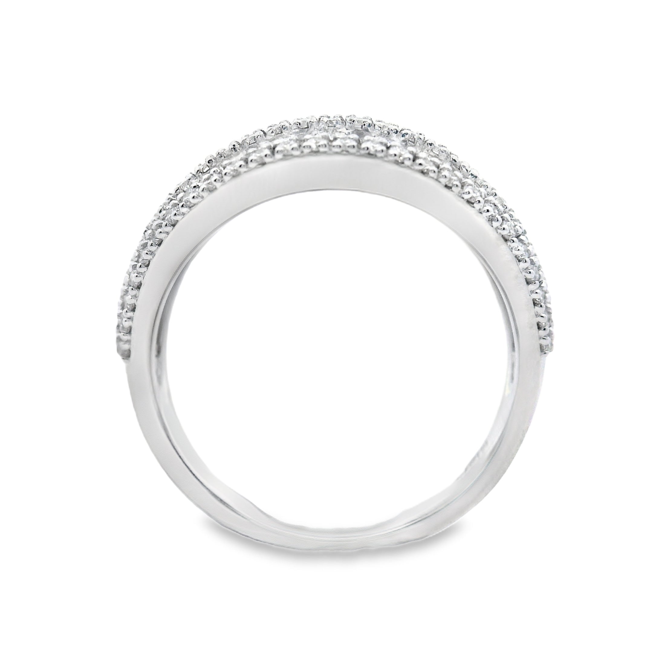 9ct White Gold Lab Grown Diamond Statement Ring – 1.40ct TDW