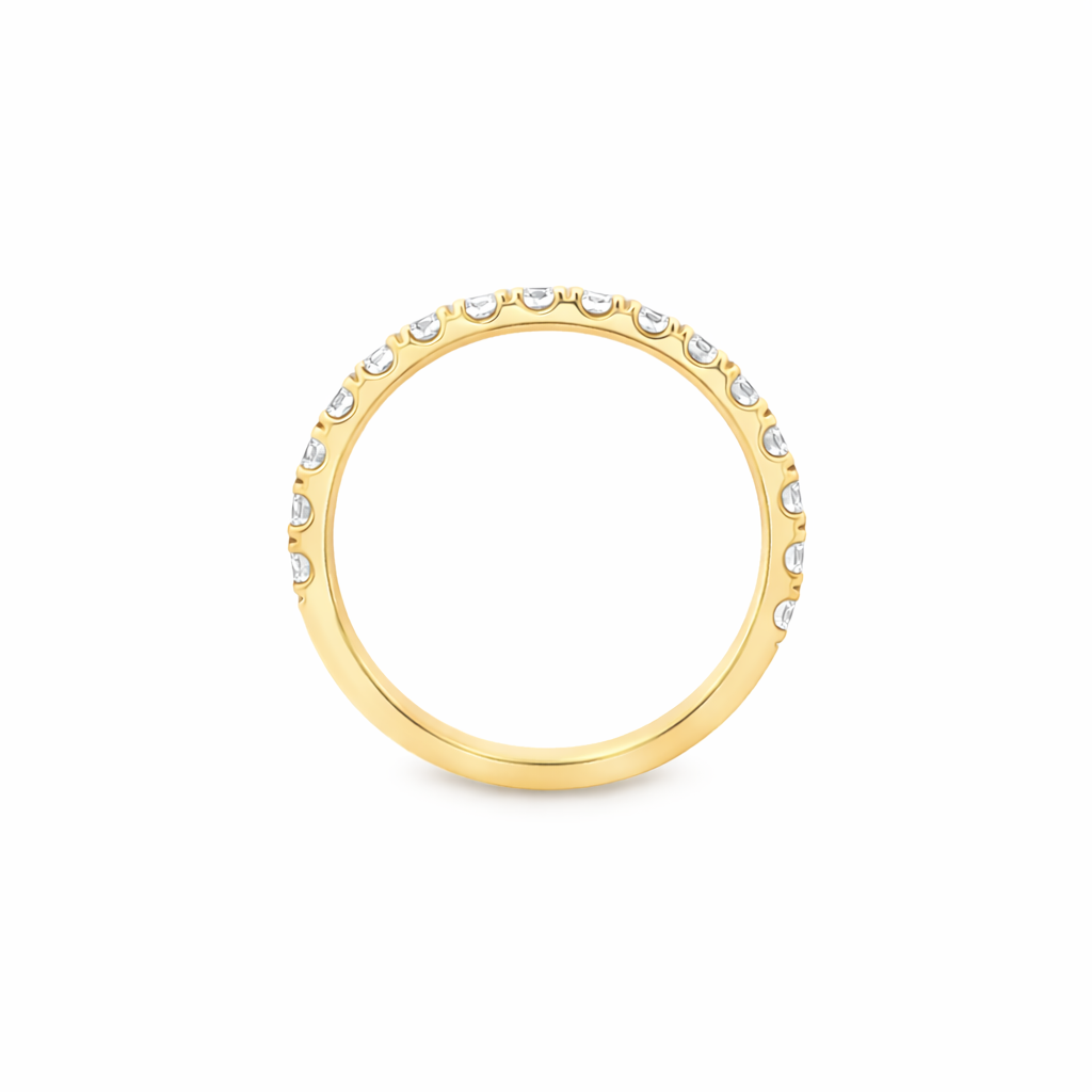 18ct Yellow Gold Lab Grown Diamond Wedding Band – 0.95ct TDW
