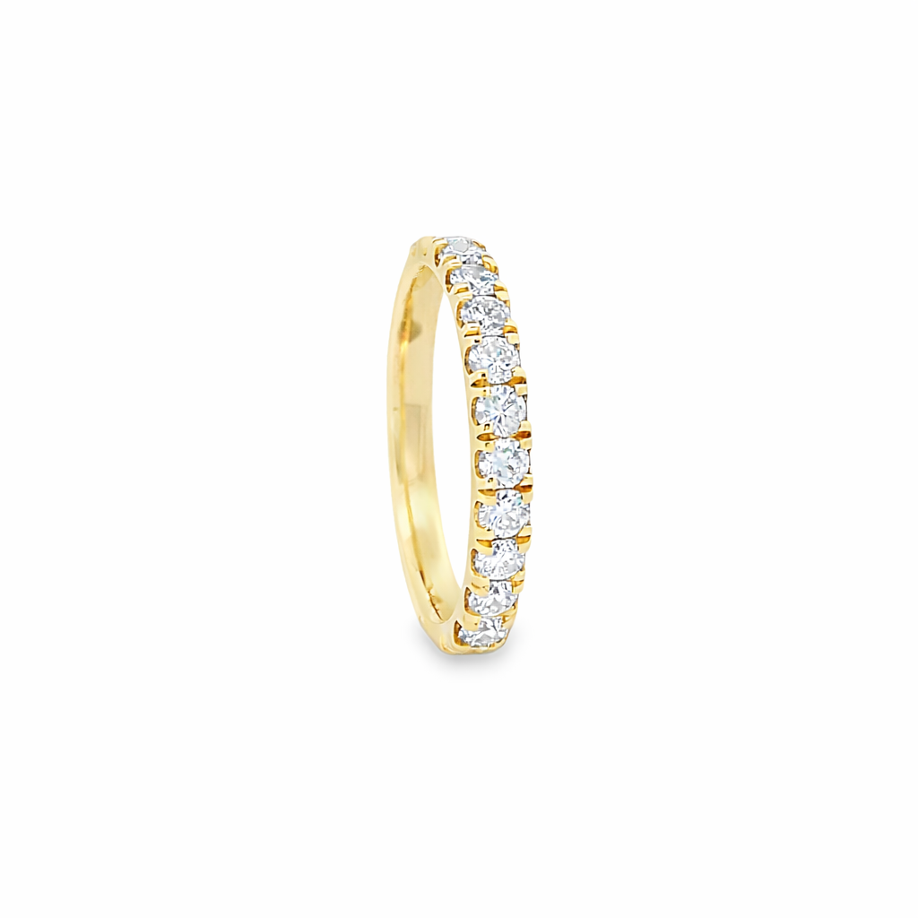18ct Yellow Gold Lab Grown Diamond Wedding Band – 0.95ct TDW