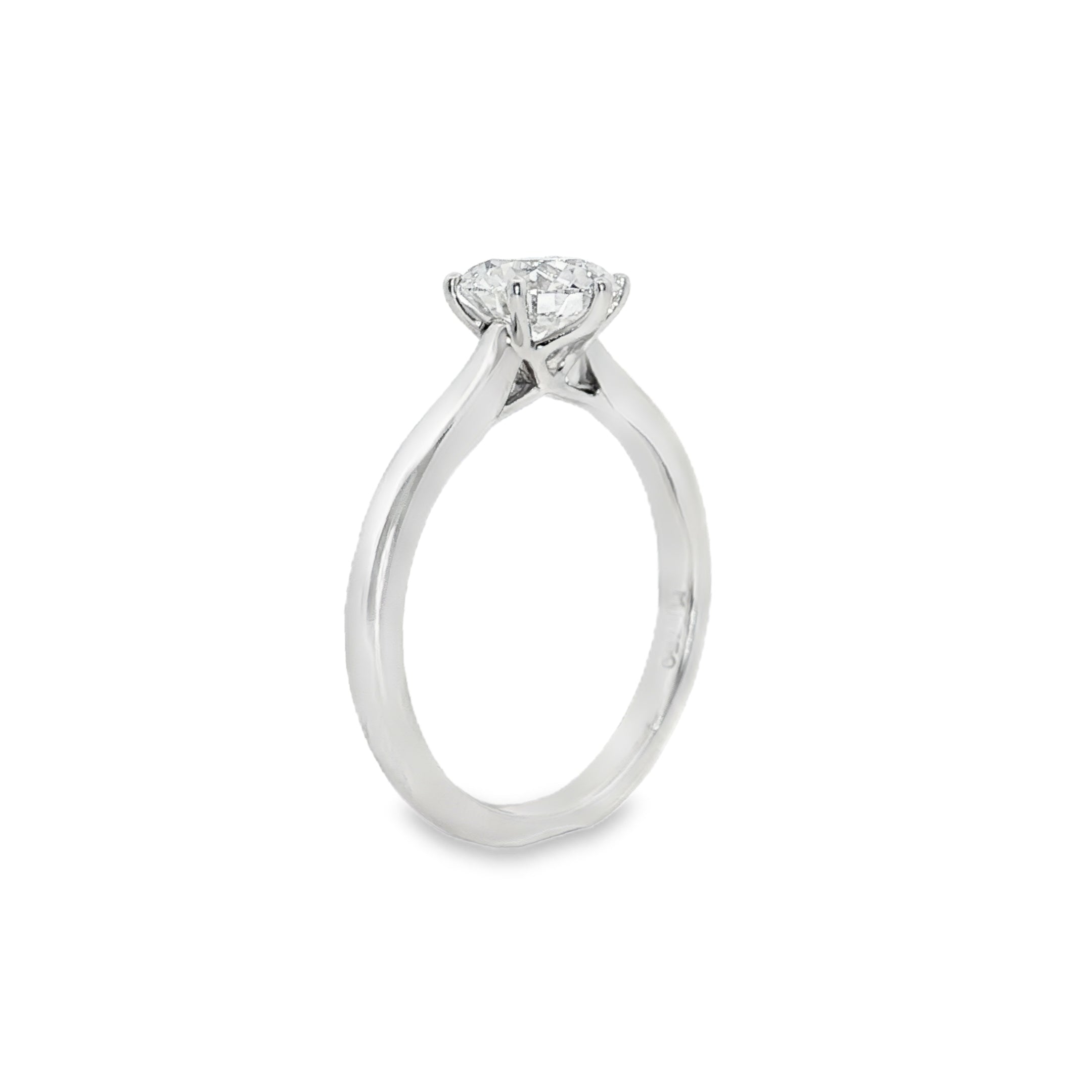 1.25ct Round Lab-Grown Diamond Solitaire Engagement Ring in 18ct White Gold