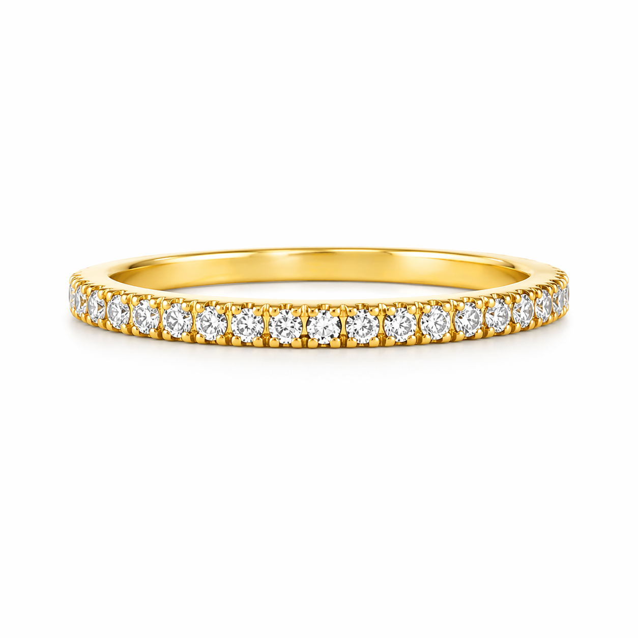 9ct Yellow Gold Lab Grown Diamond Wedding Band – 0.20ct TDW