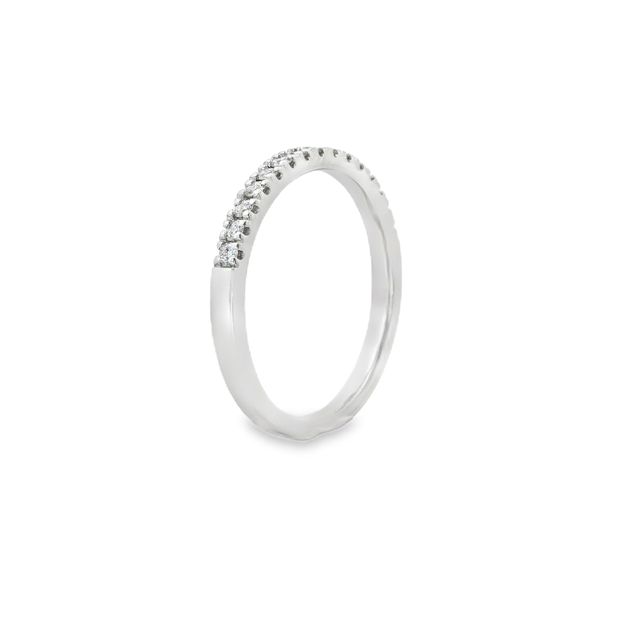 0.30ct Lab-Grown Diamond Wedding Band in 9ct White Gold