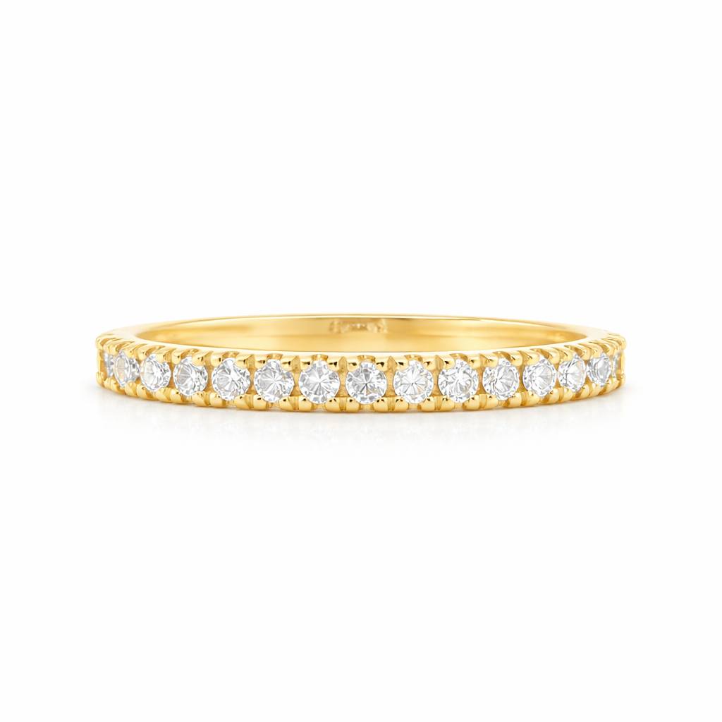 9ct Yellow Gold Lab Grown Diamond Wedding Band – 0.20ct TDW